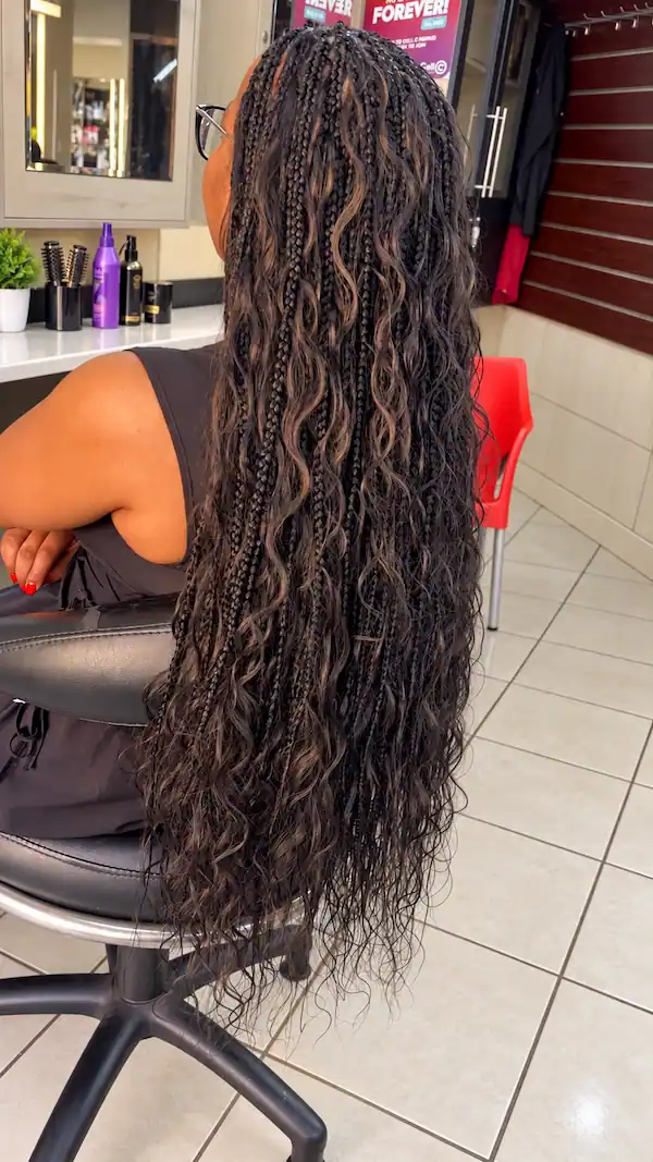 Knotless Braids example 1
